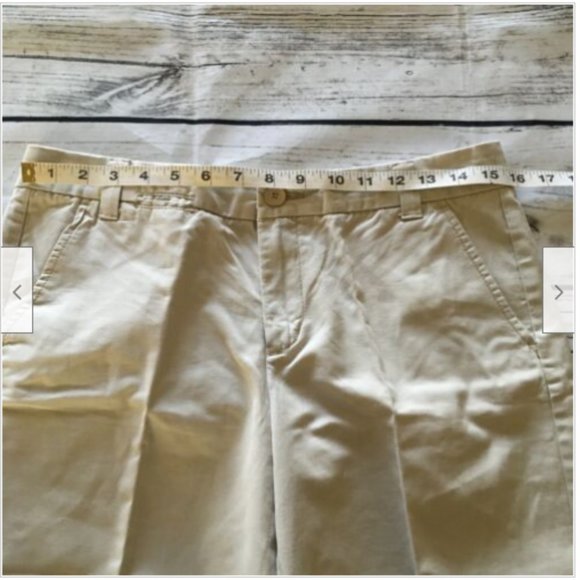 Khakis By Gap Boyfriend Roll Up Shorts Women’s Beige Pockets - Picture 5 of 9